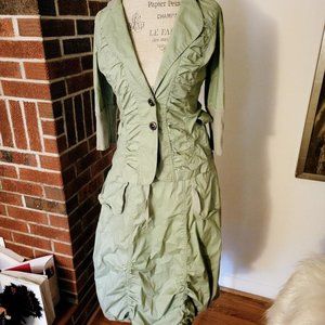 CONTRAST PARACHUTE LARGO SKIRT SET